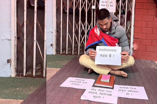 तीन दिनदेखि अनसन बस्दै आएका बटाला भन्छन् - सुदूरपश्चिम पनि नेपालै हो भनेर विकास गर्नुपर्यो